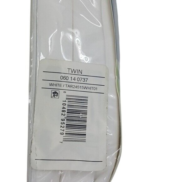 Magic Skirt Twin Bed Skirt White Tailored 15 Inch Drop Length Classic - Picture 6 of 6